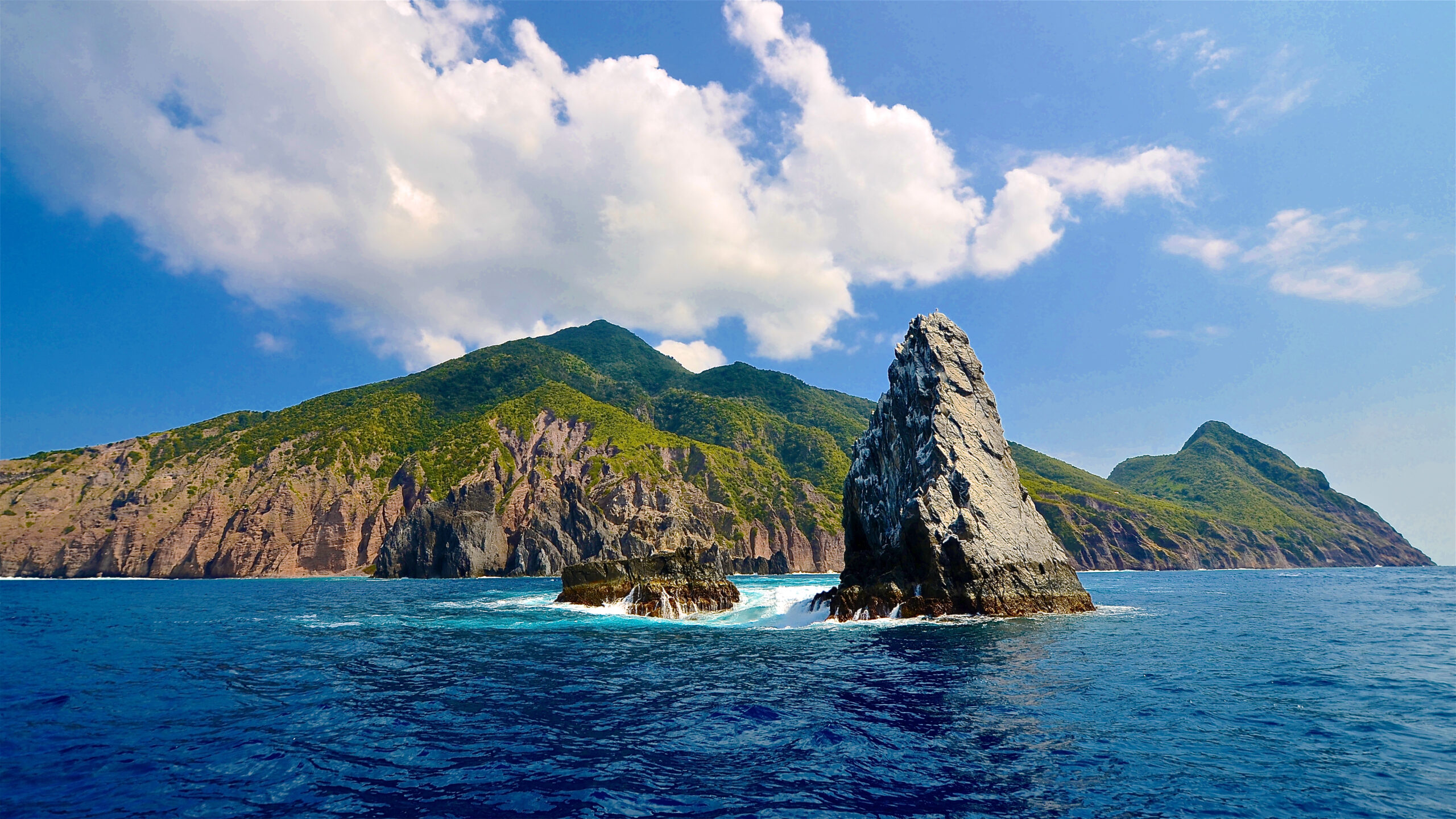 Diamond Rock near Wells Bay, Saba, Dutch Caribbean