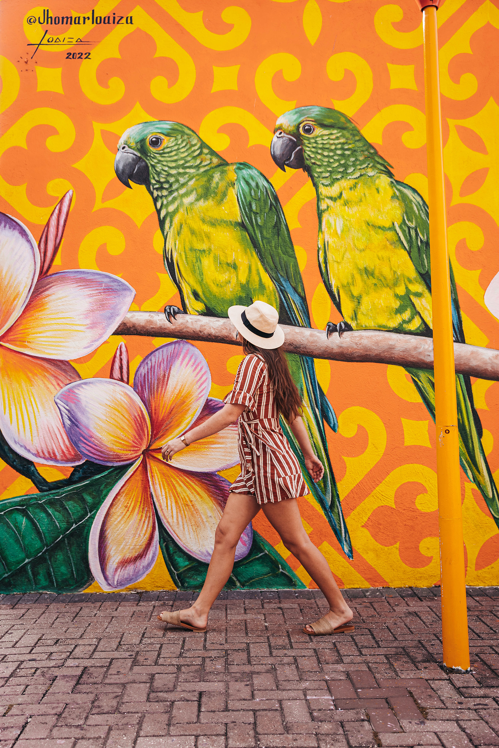 Muurschildering Curacao