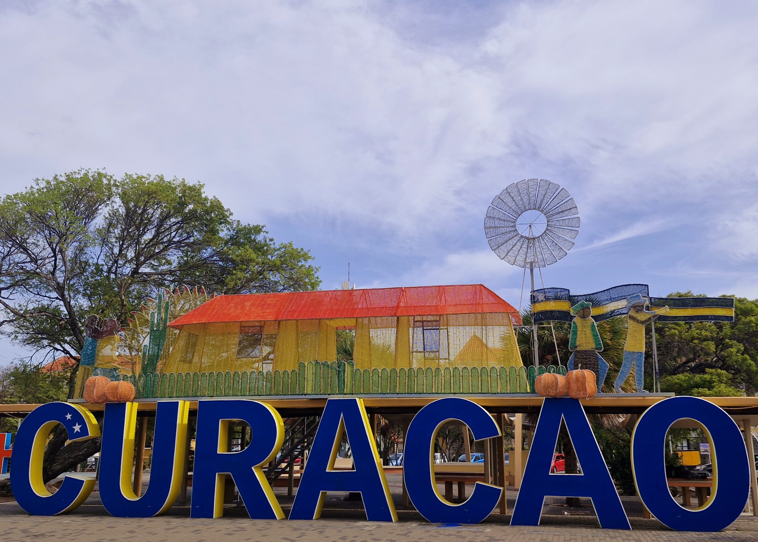 Curacao letters Willemstad Punda