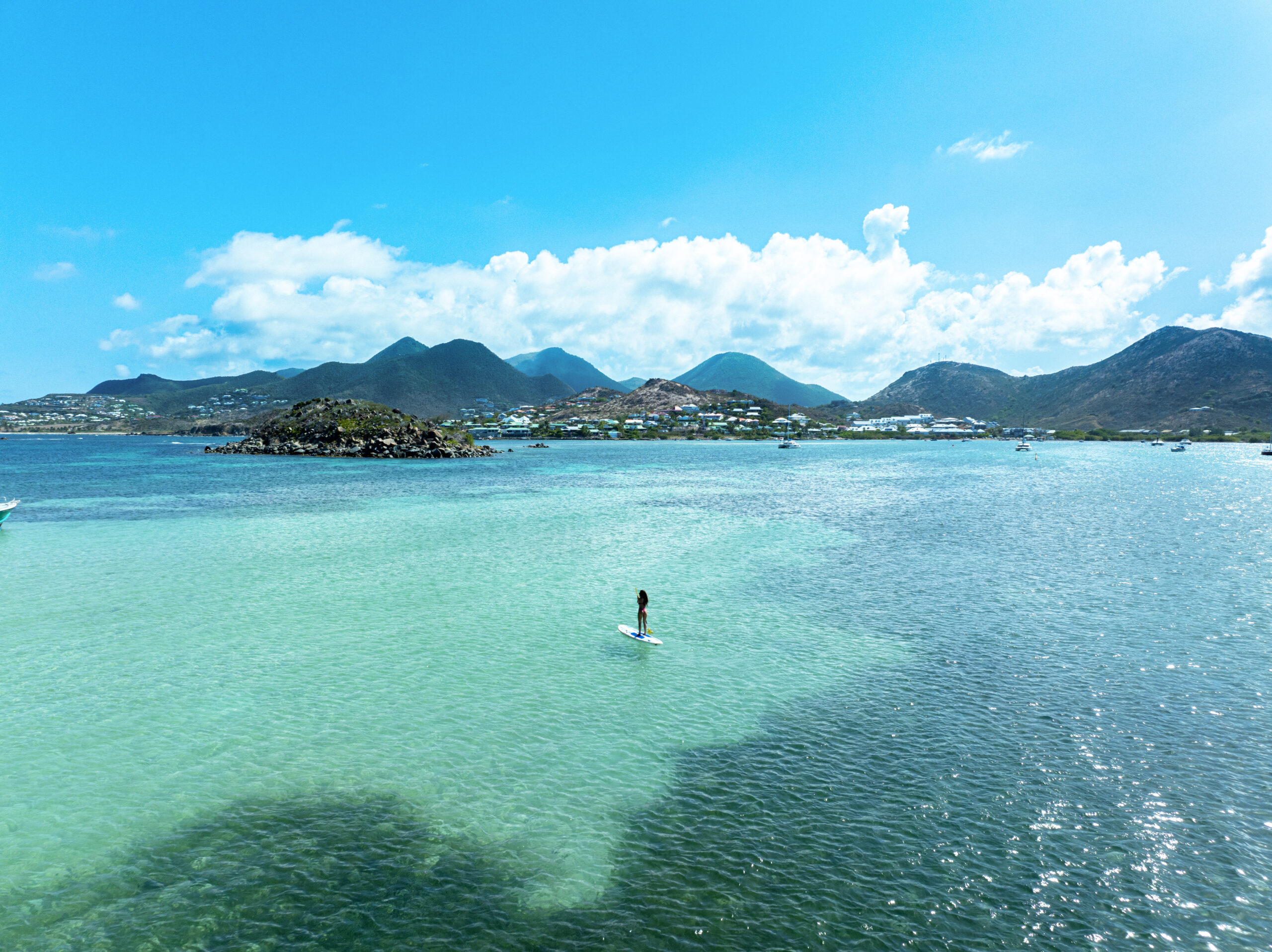 St maarten, suppen, zee
