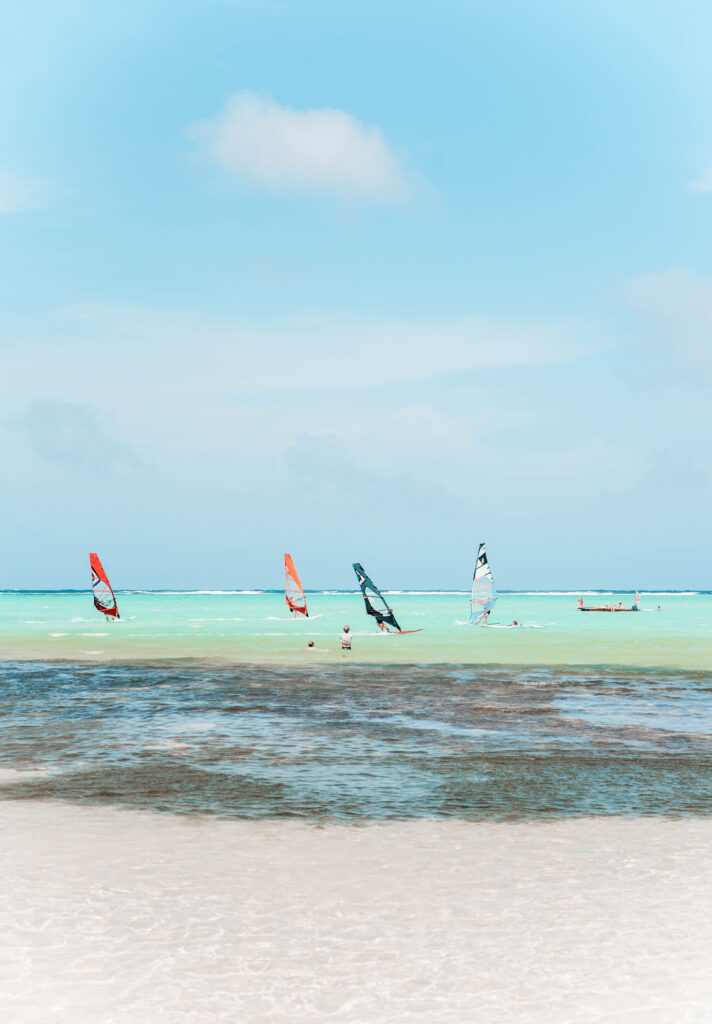 Bonaire, Sorobon beach, windsurfen