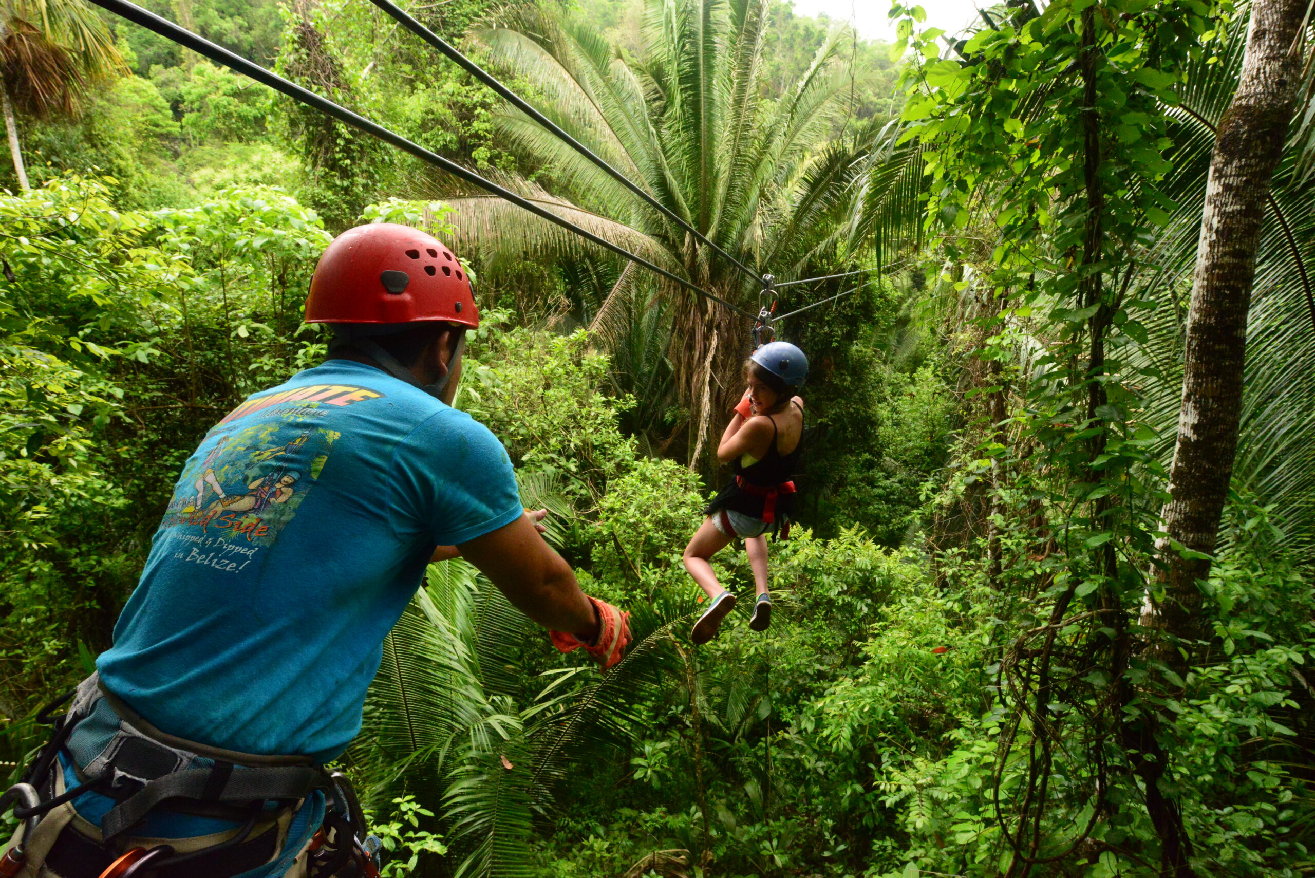 Kinderen zipline Belize