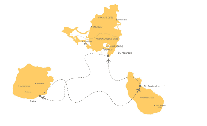 combinatiereis-saba-sint-eustatius-sint-maarten-reisroute