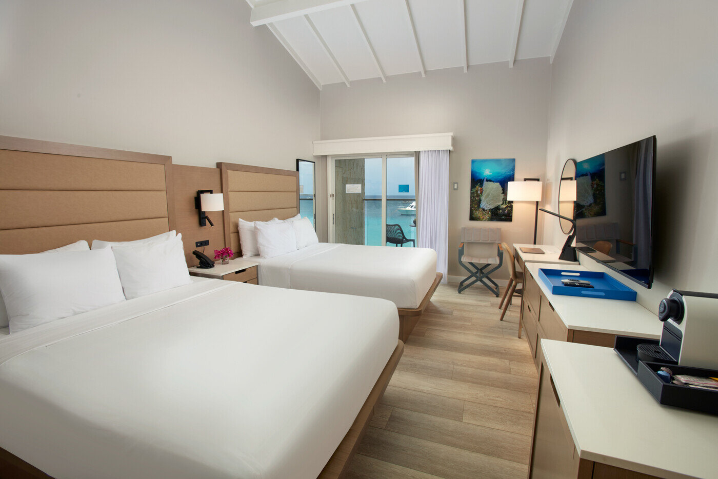 Divi Flamingo Bonaire Resort Hotelkamer Twee Queenbedden