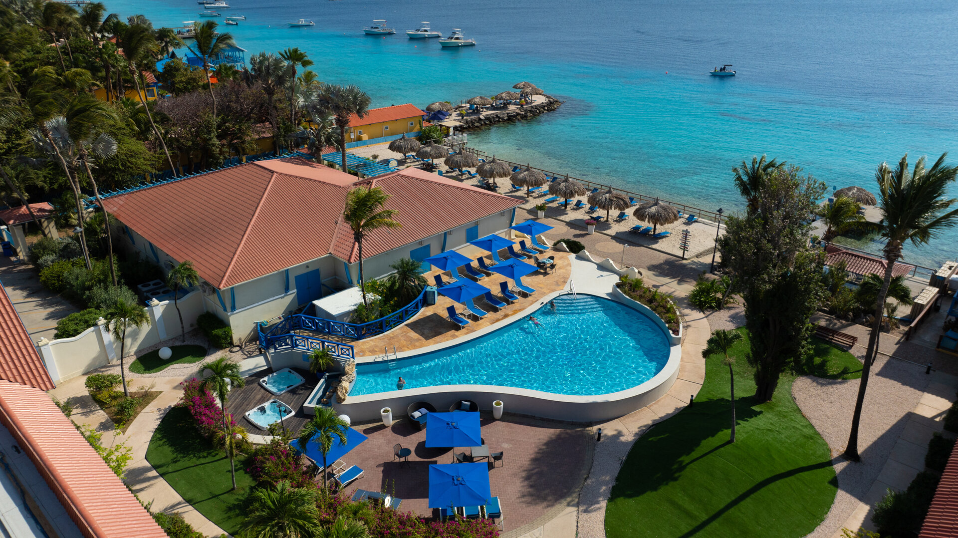 Divi Flamingo Bonaire Resort Zwembad Oceanfront