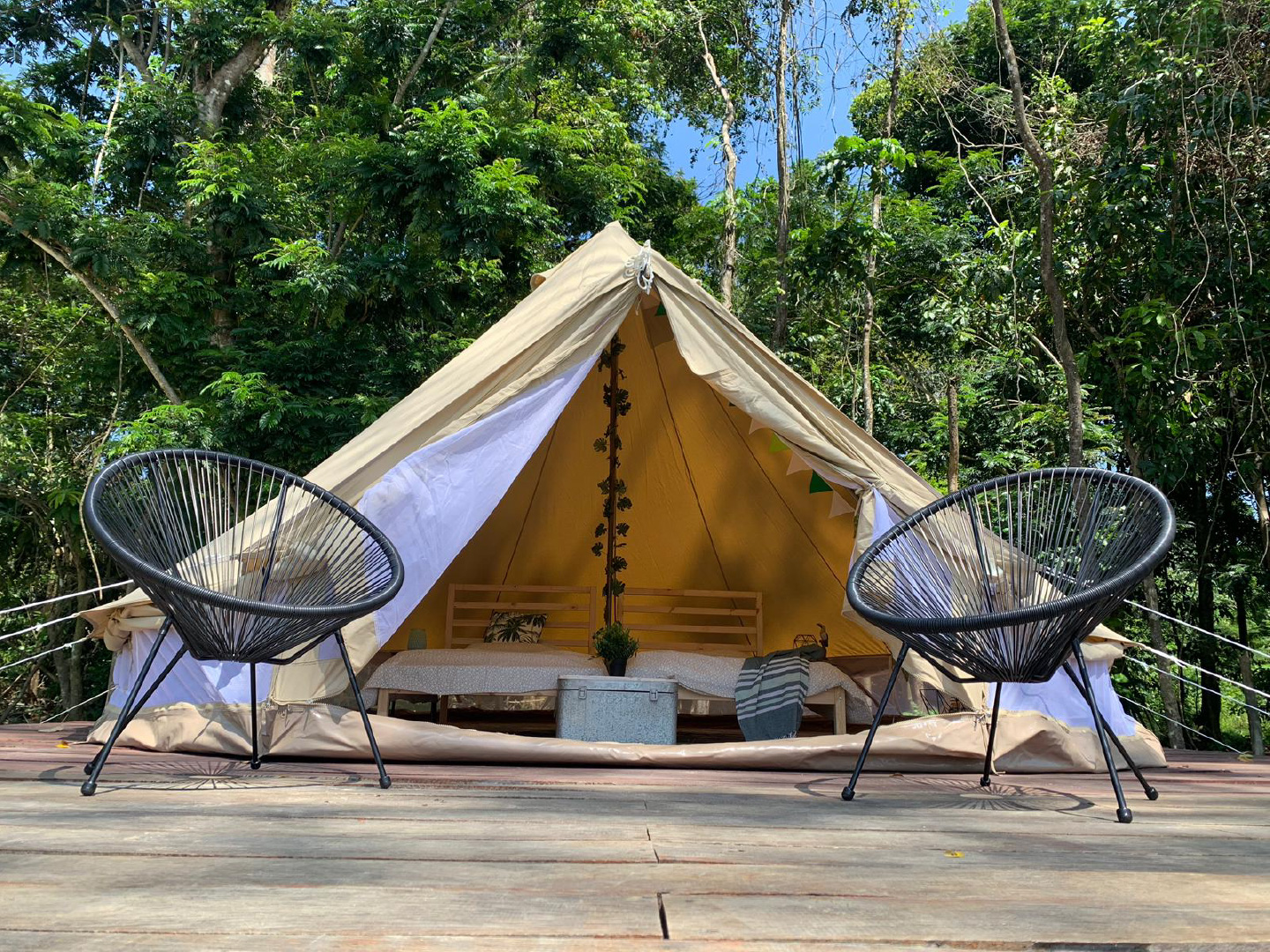 Seliba River Glamping Suriname Luxe Tipi Tent