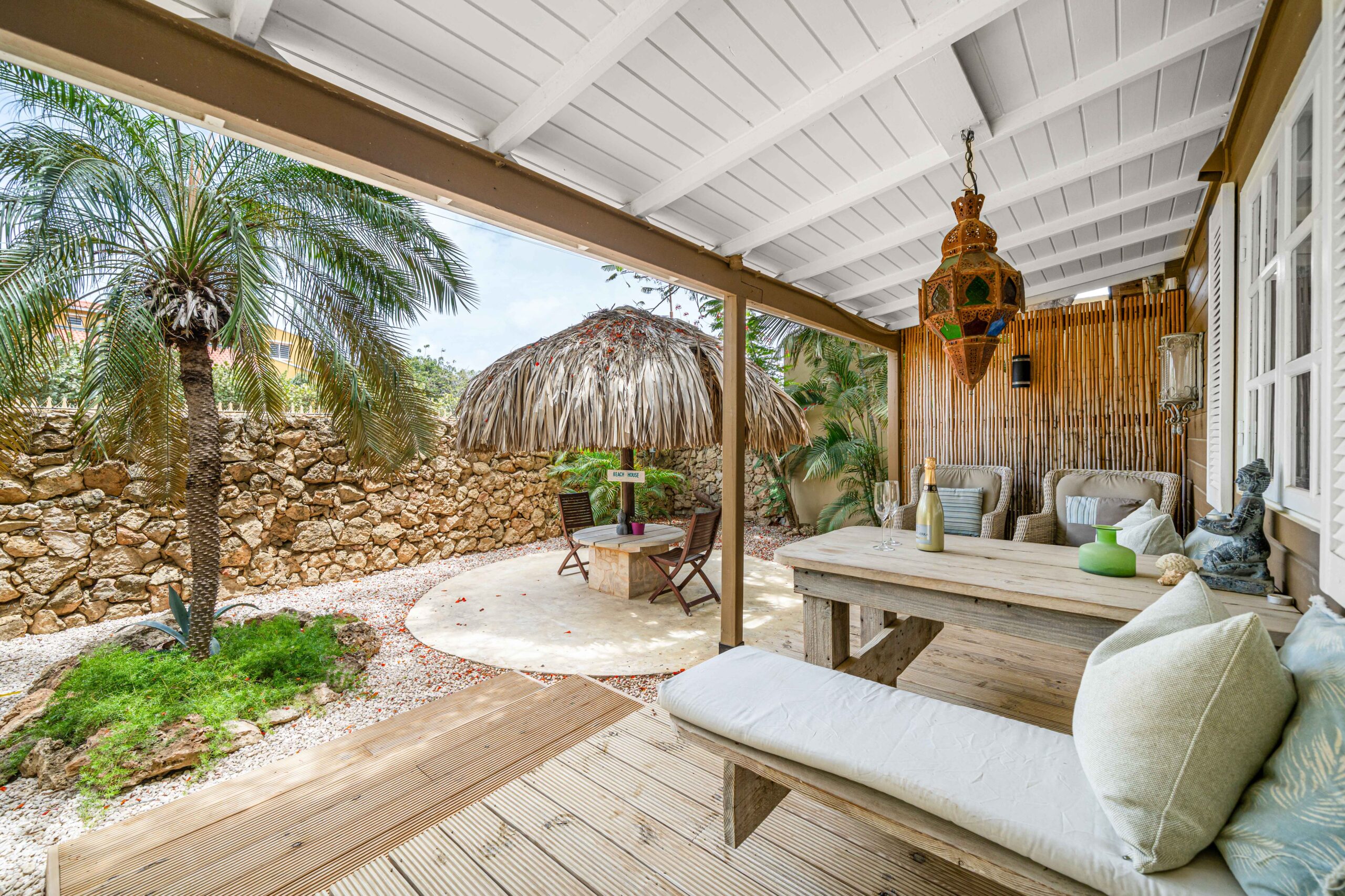 Bamboo Bonaire, accommodatie, kleinschalig, cottage, kamer met tuin