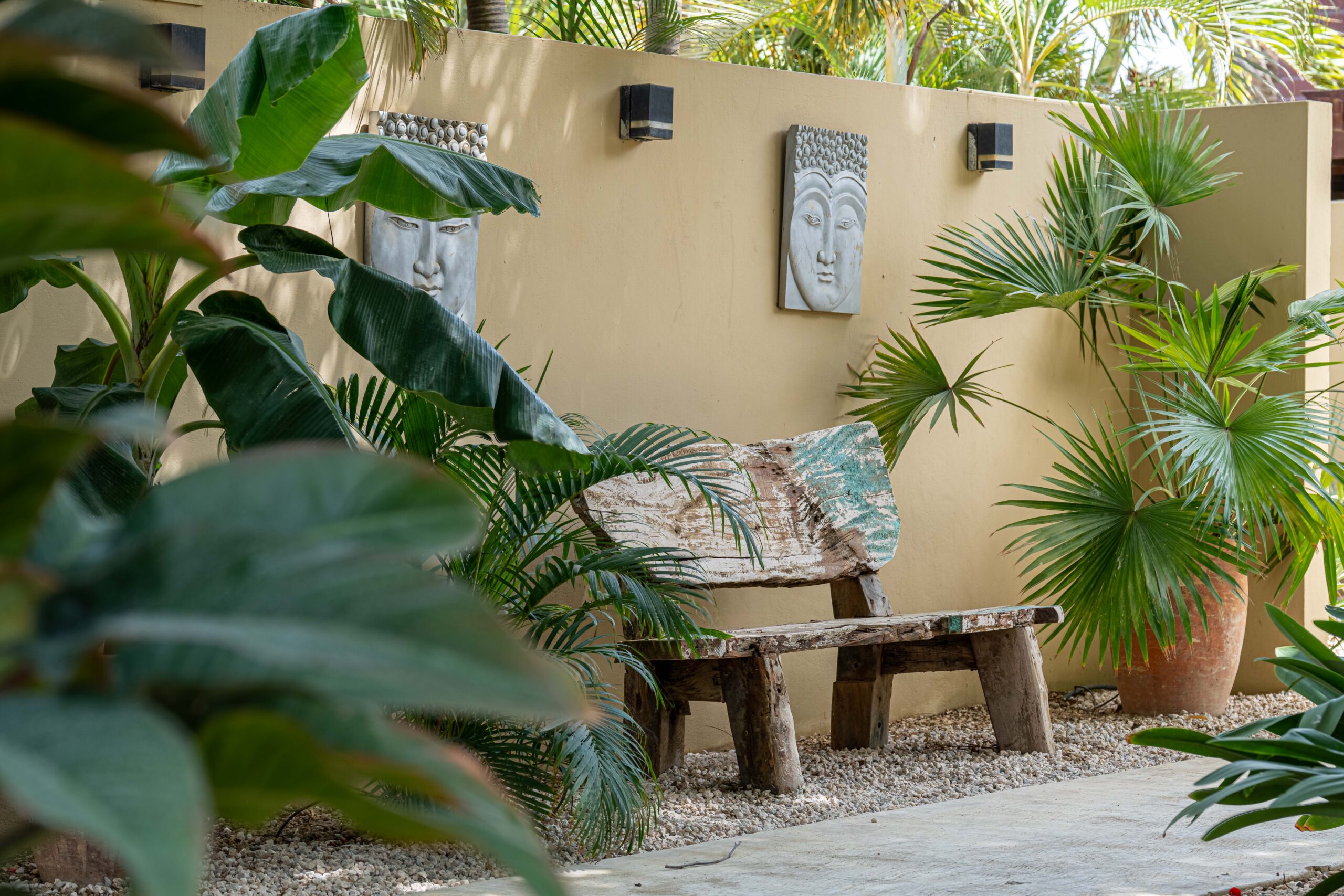 Bamboo Bonaire, accommodatie, kleinschalig, resort tuin