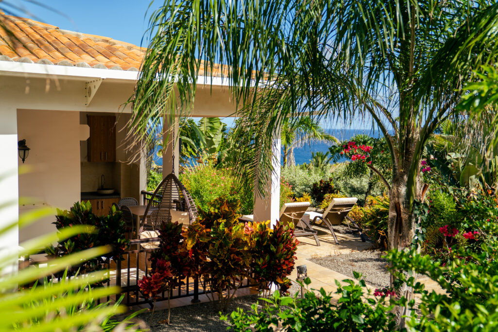Golden Rock Resort Sint Eustatius Statia the Quill Luxe Cottages Garden