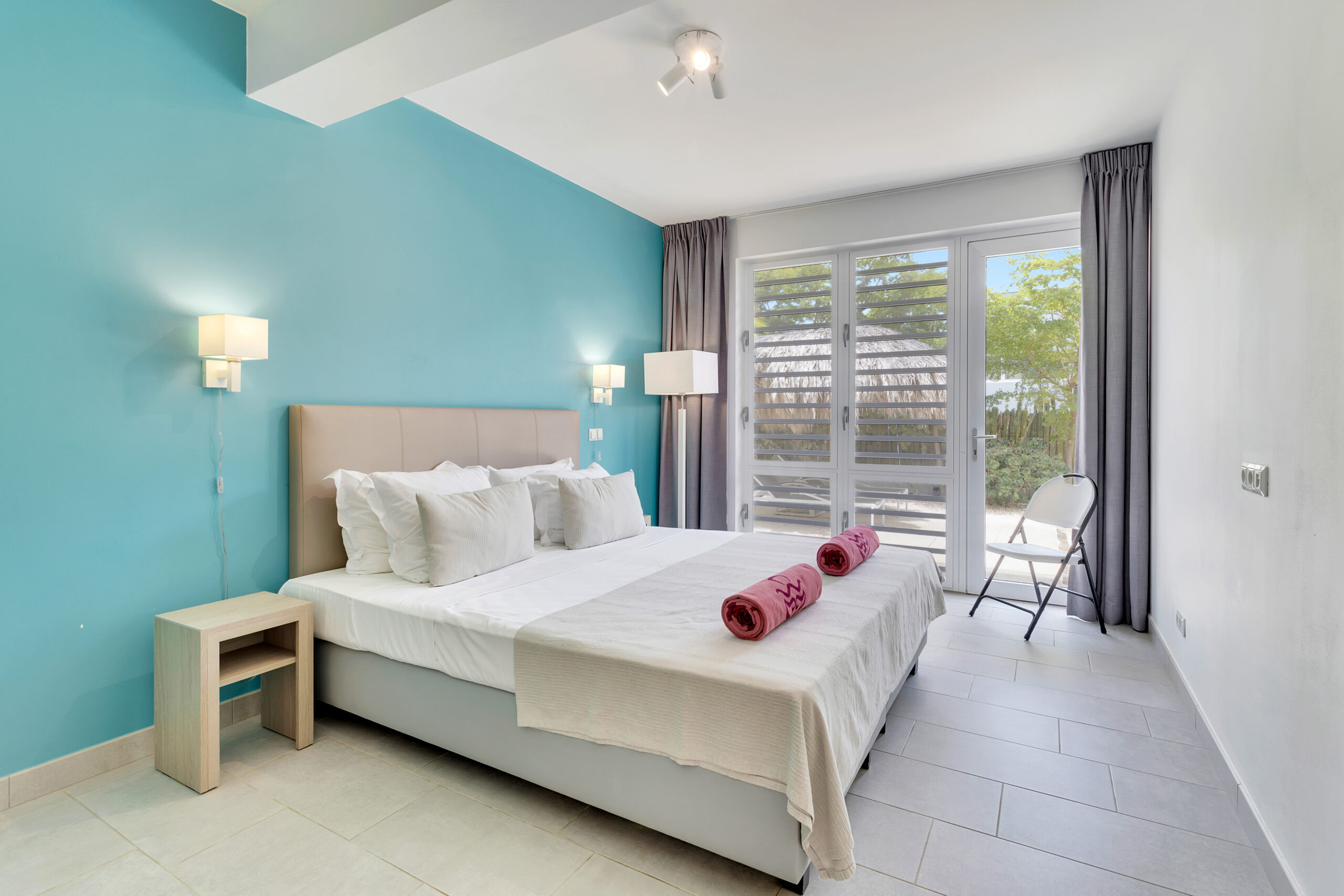 Delfins Recidenses Bonaire Villa Prive Huis, slaapkamer, accommodatie