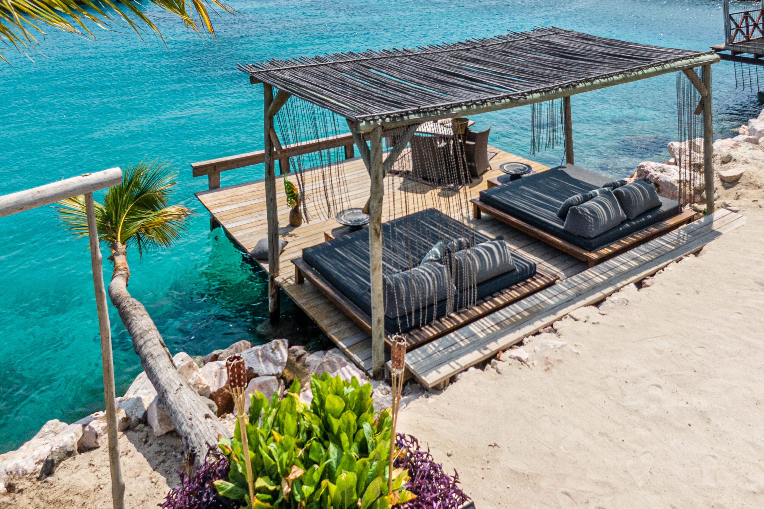 Beach House Kontiki Curacao, mambo, appartement, mood bar, strand
