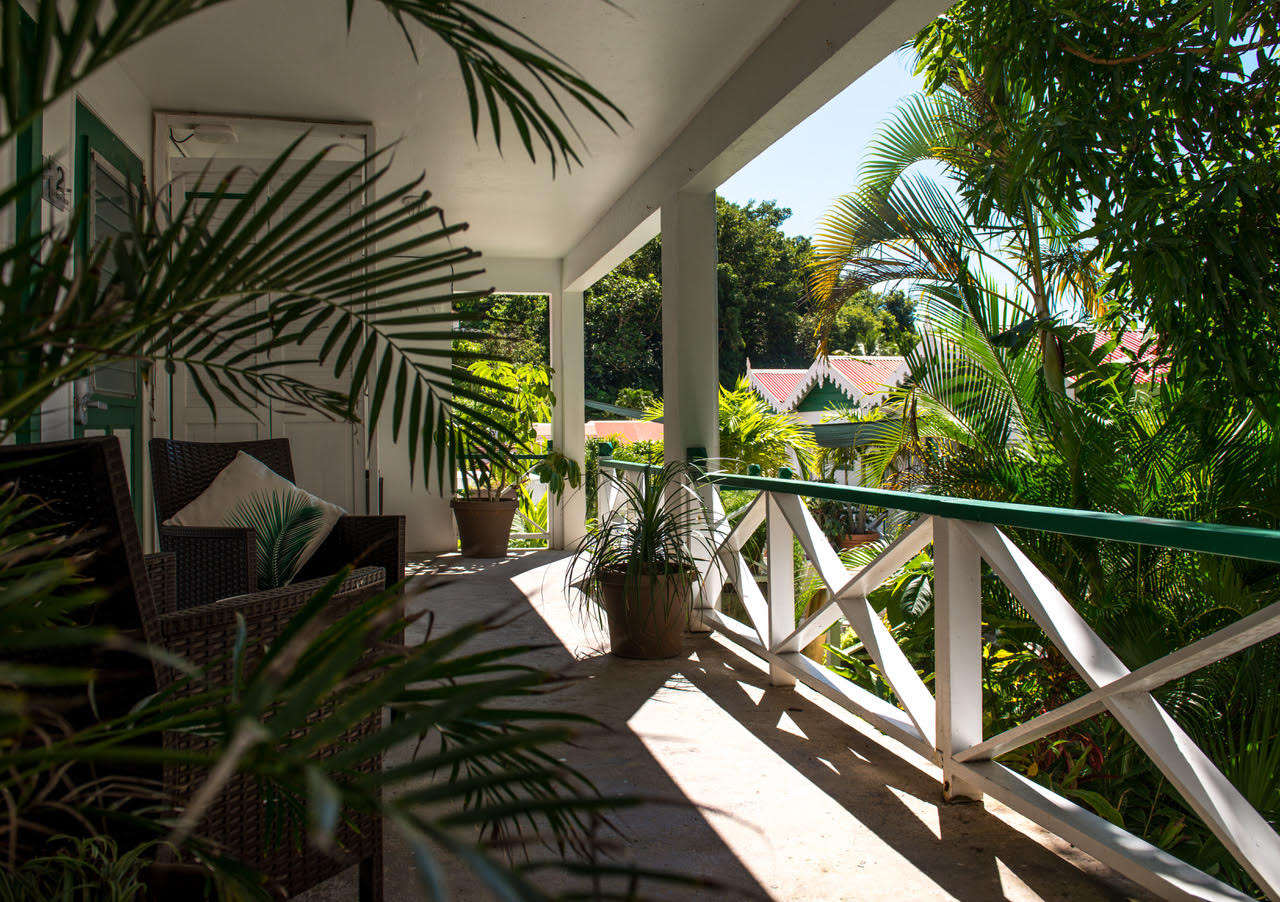 Julianas hotel Saba Garden view uitzicht