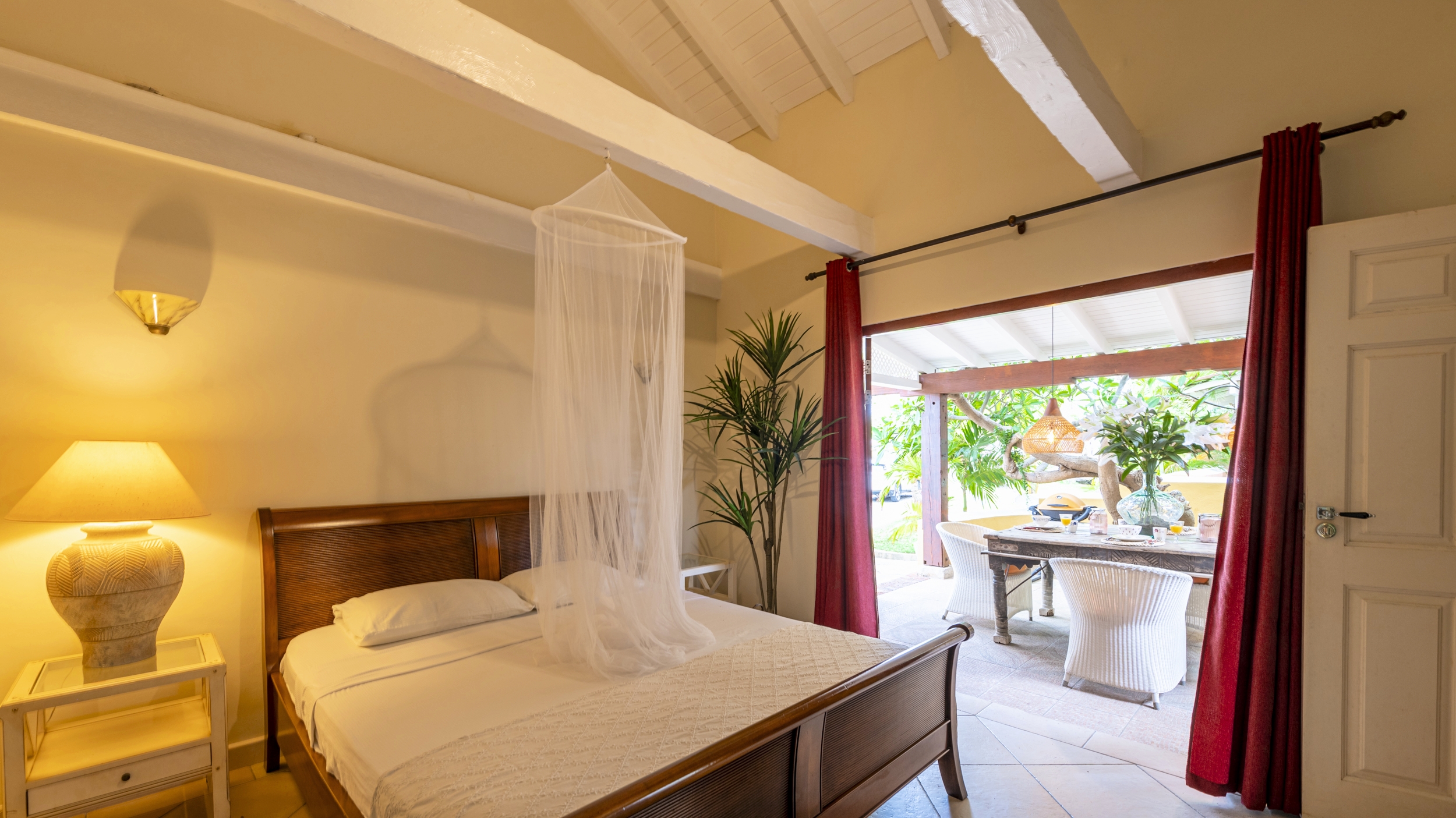 Sun reef, curacao, accommodatie aan zee, appartementen, slaapkamer,