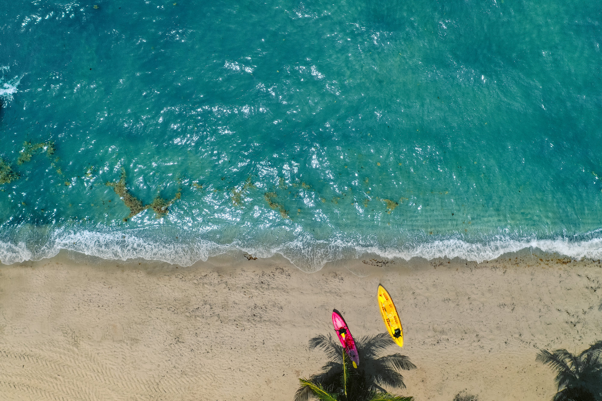 Hopkins Bay Resort Belize accommodatie strand, kano varen