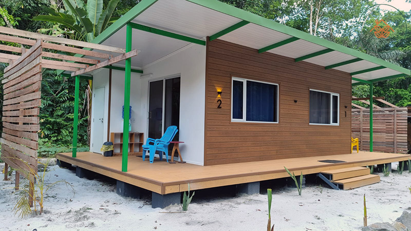 Palulu accommodatie, Suriname, natuur, cabana