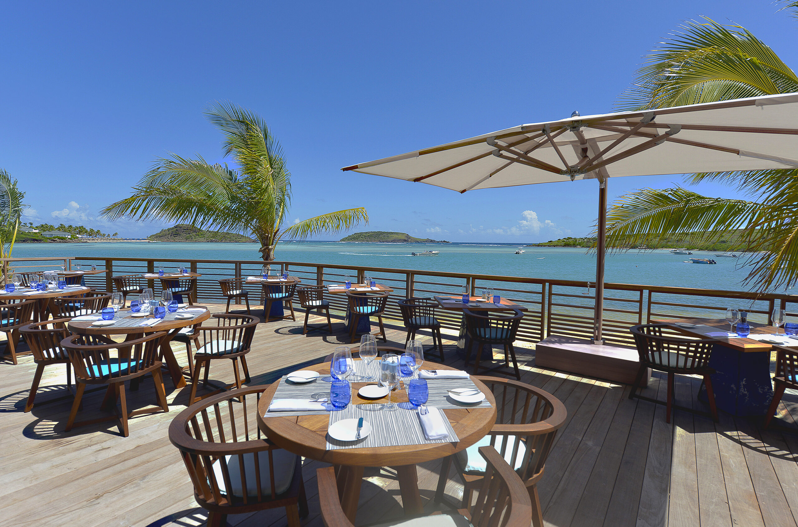 Le Barthélemy St Barth Restaurant Uitzicht zee