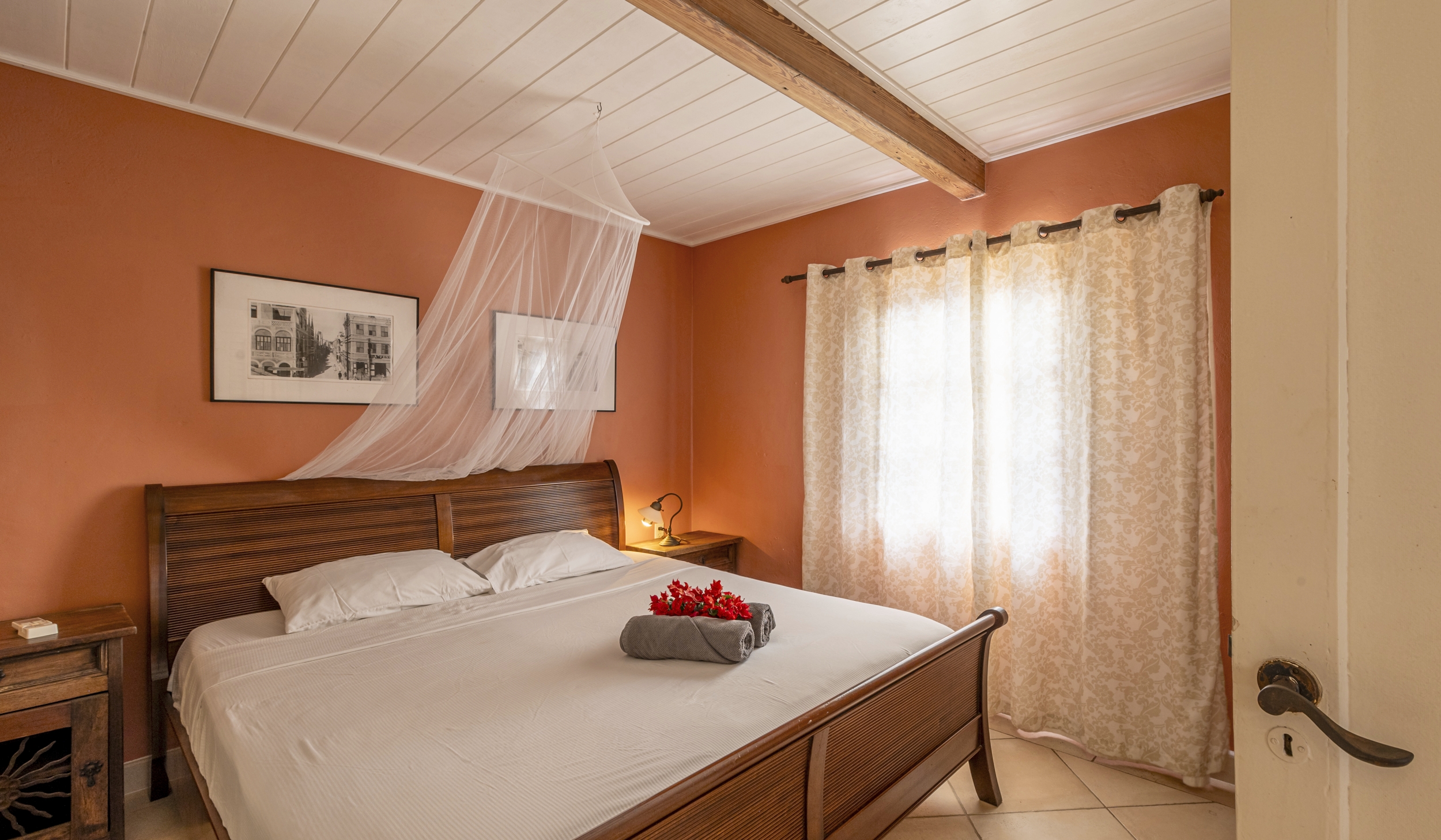 Sun reef, curacao, accommodatie aan zee, appartementen, slaapkamer,