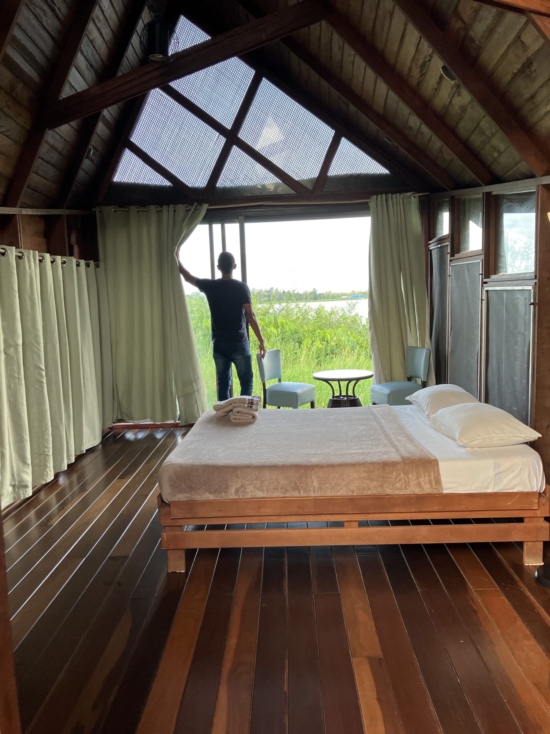 Houttuyn, accommodatie Suriname, cabana slaapkamer
