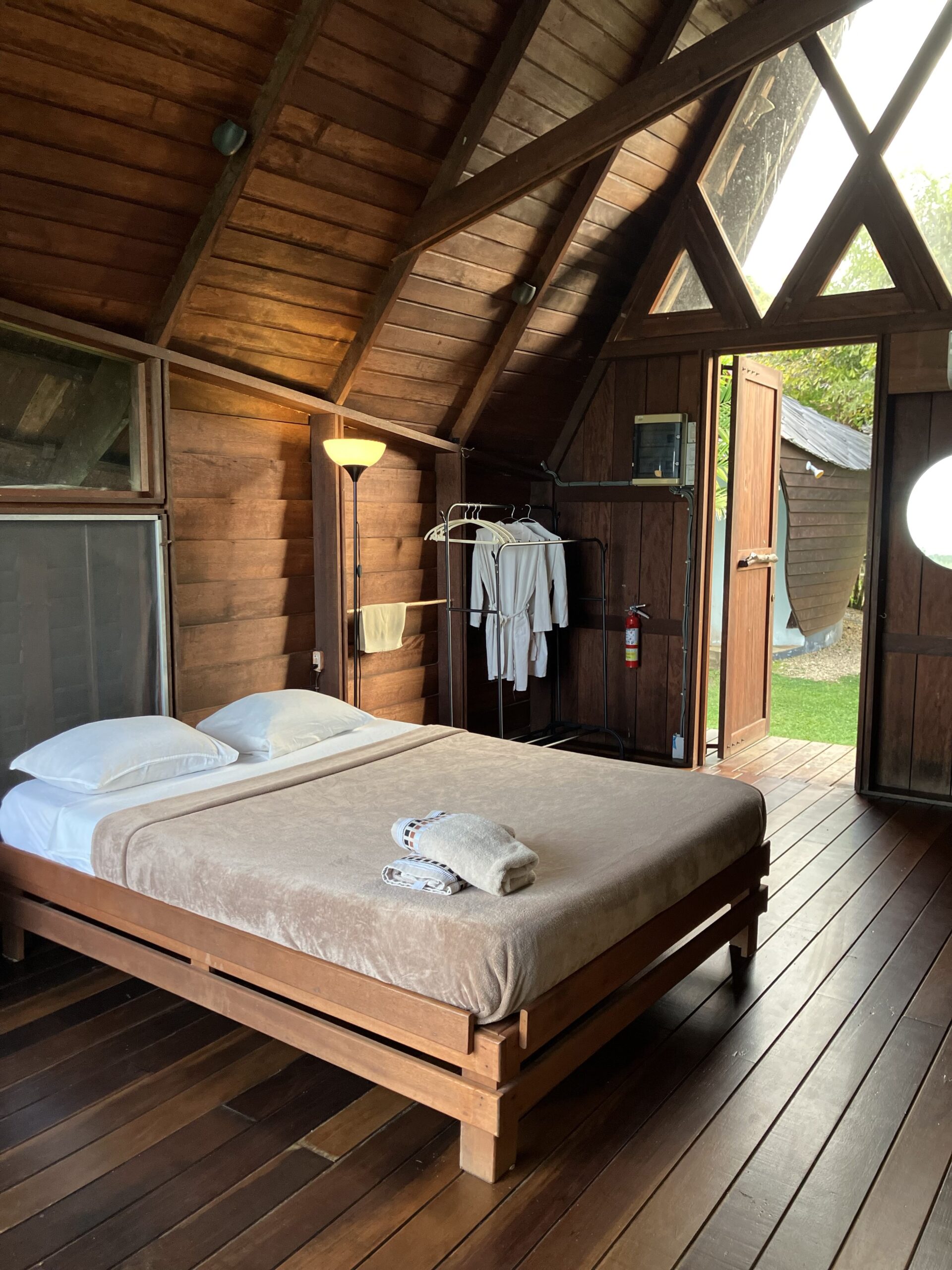 Houttuyn, accommodatie Suriname, cabana slaapkamer