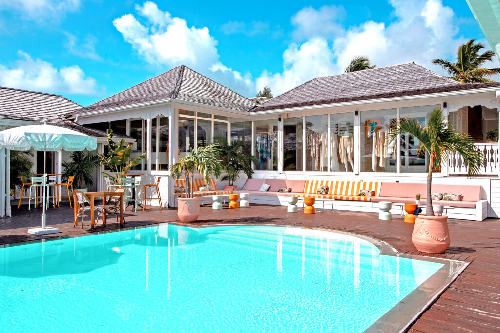 La Plantation Sint Maarten Pool Zwembad ligbedden