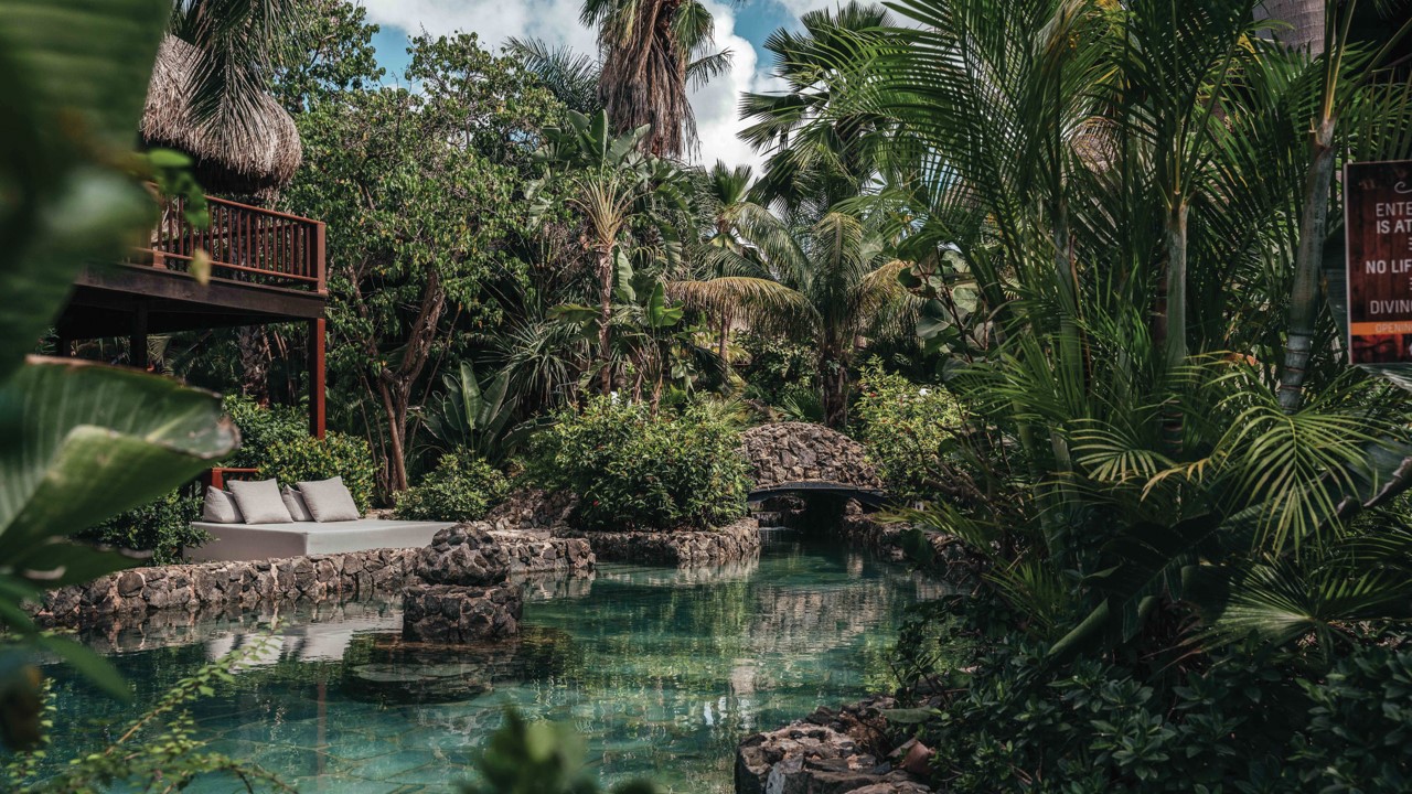 the Kontiki Curacao Zwembad Tuin