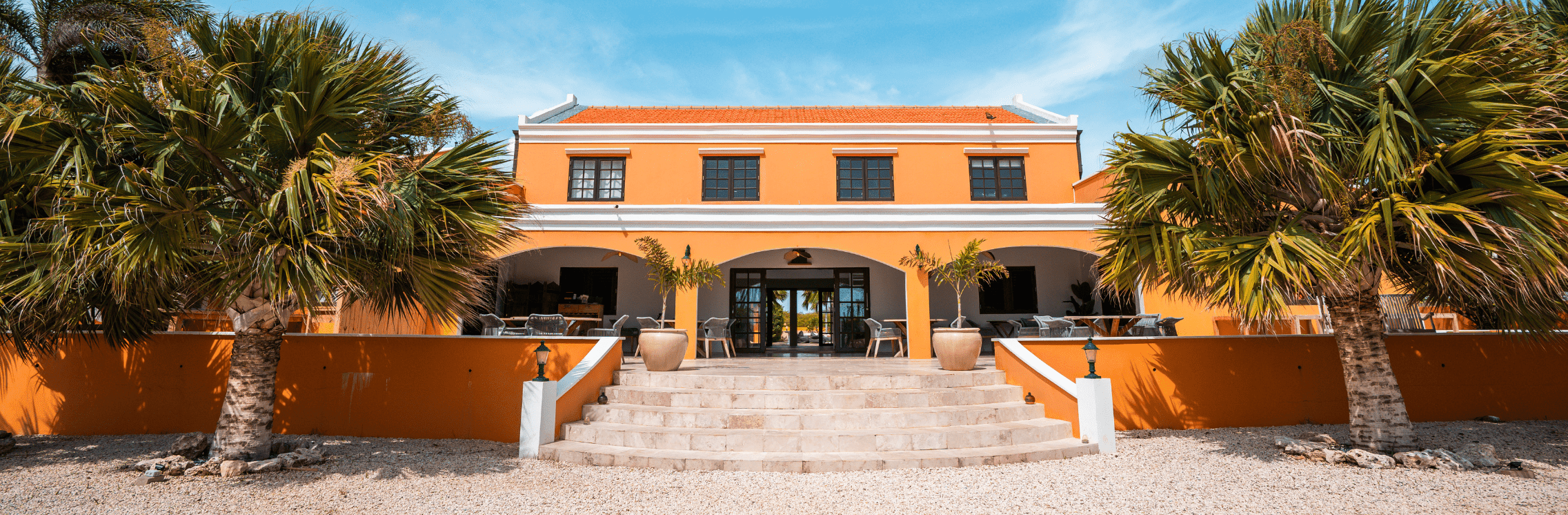 Boutique hotel Wanapa, Sorobon, Bonaire, Accommodatie, terras