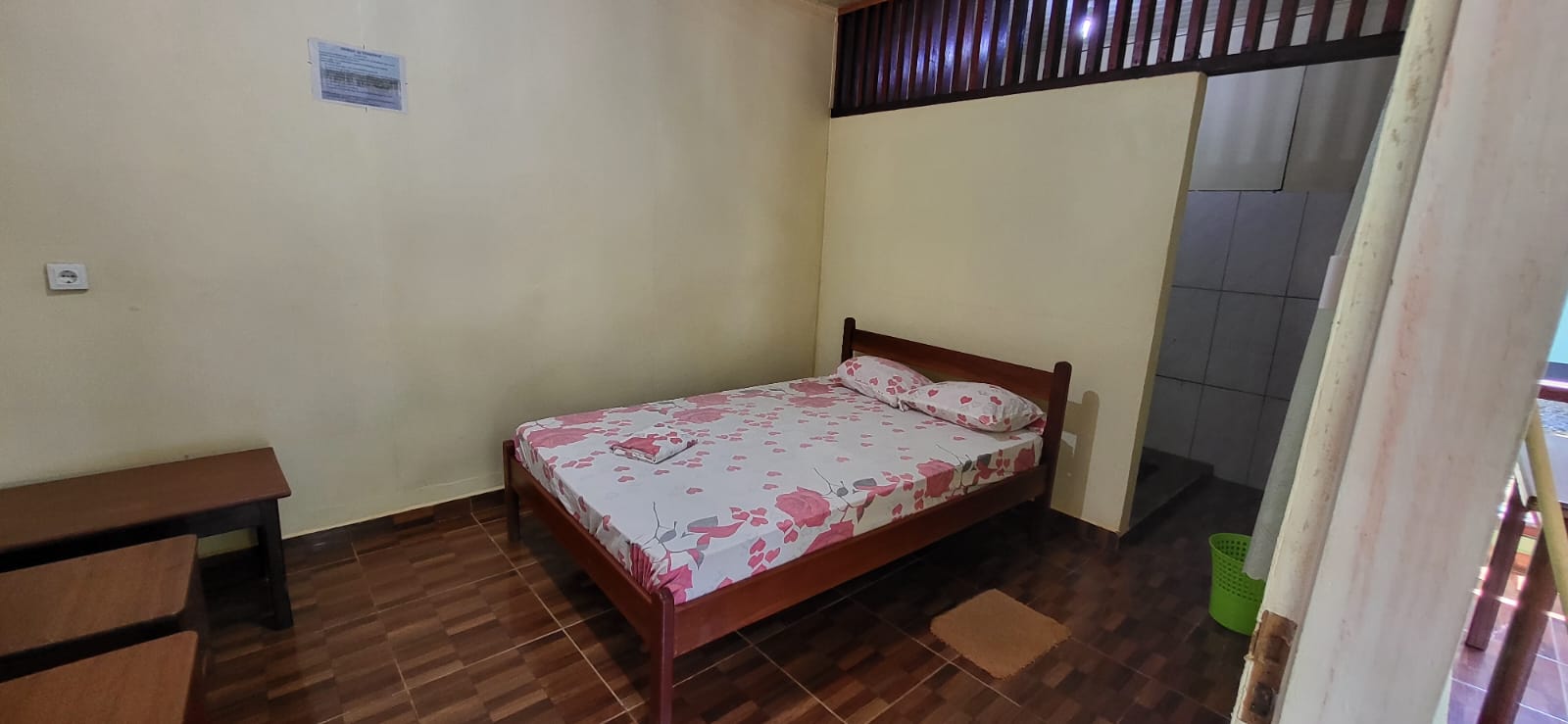 Brownsberg Ston Island, accommodatie Suriname, slaapkamer
