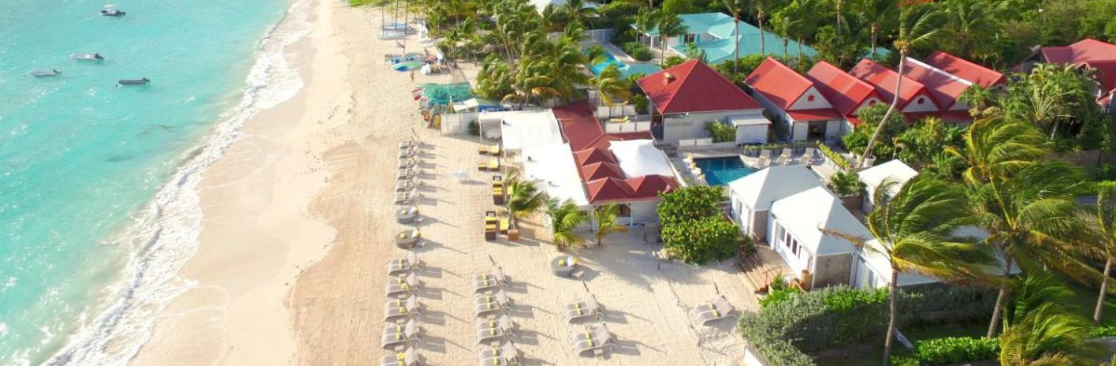 Pearl Beach Hotel-St Barths-accommodatie, terras aan zee, bar, ligbedden