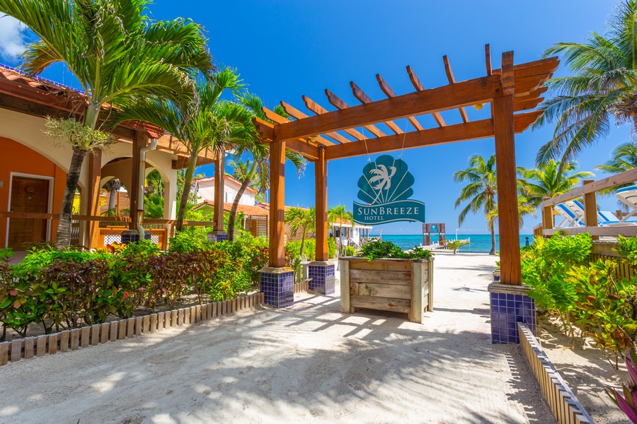 Sun Breeze Hotel San Pedro Belize Vakantie Abergris Caye Resort