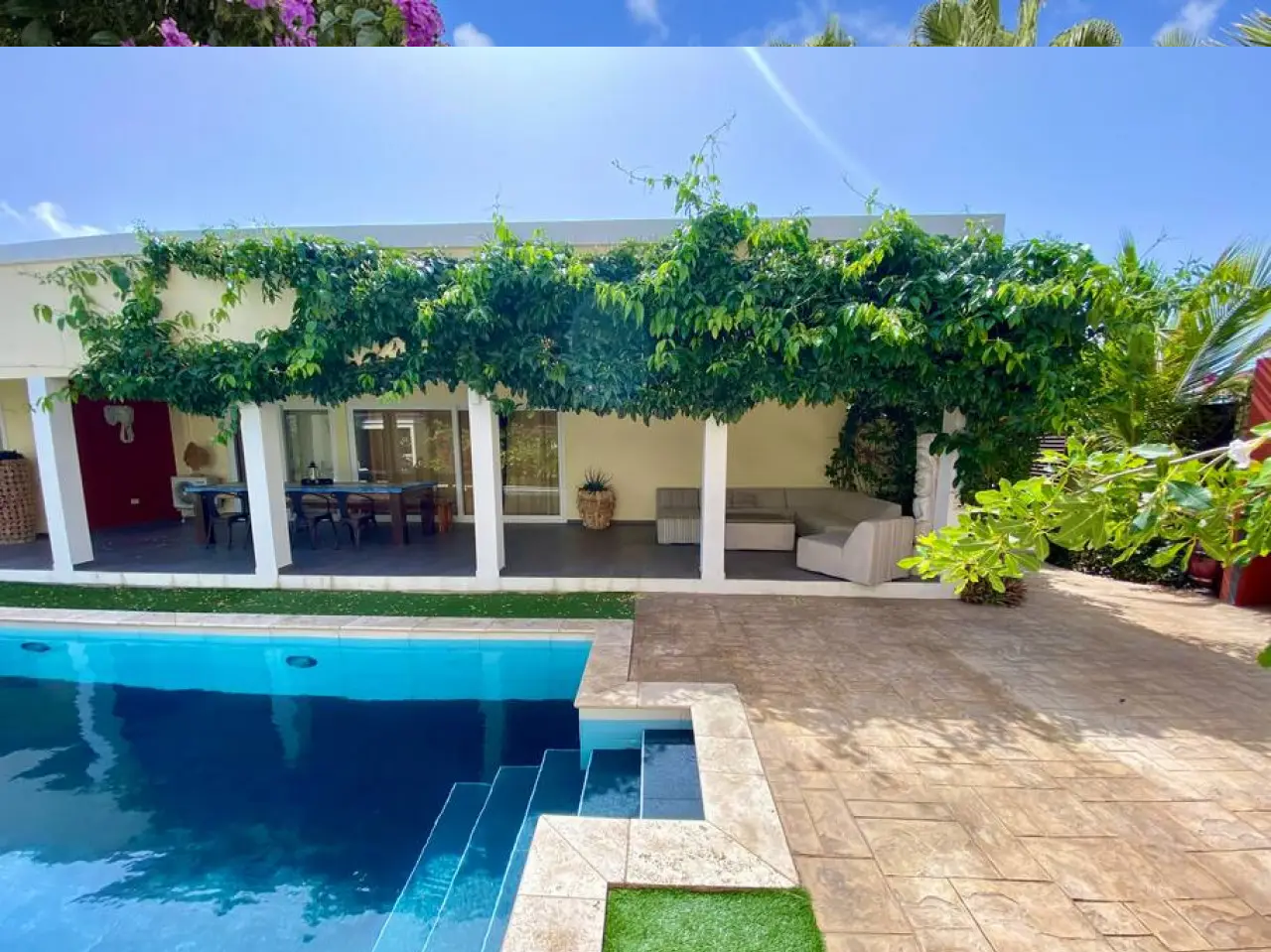 Merlot villa's Aruba slaapkamer en zwembad