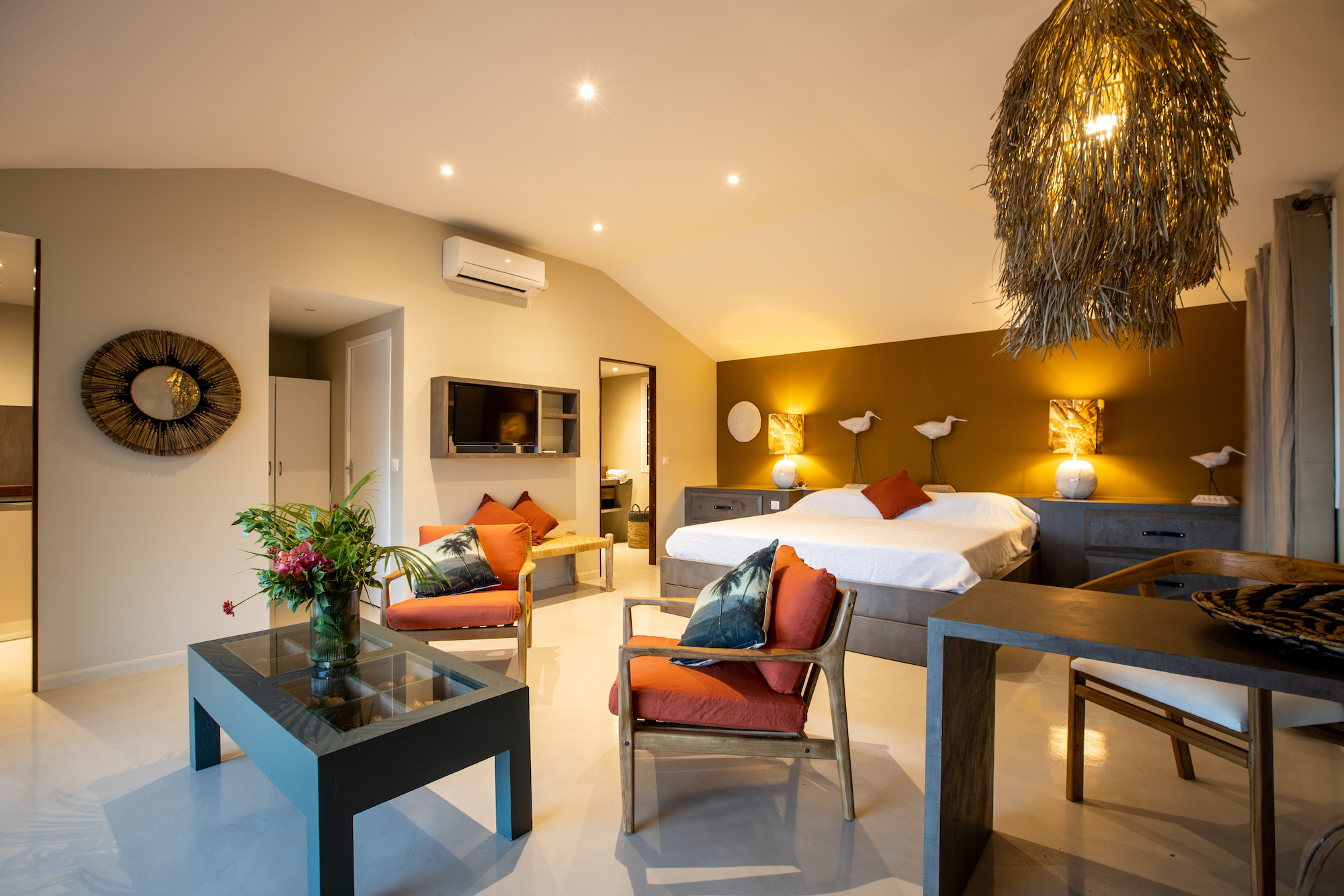 Karibuni Boutique hotel sint maarten accommodatie slaapkamer