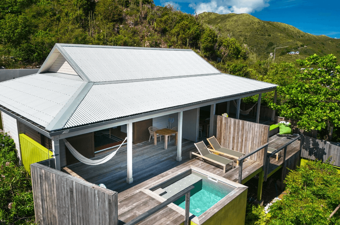 Karibuni Boutique hotel sint maarten accommodatie suite plunge pool zwembad prive