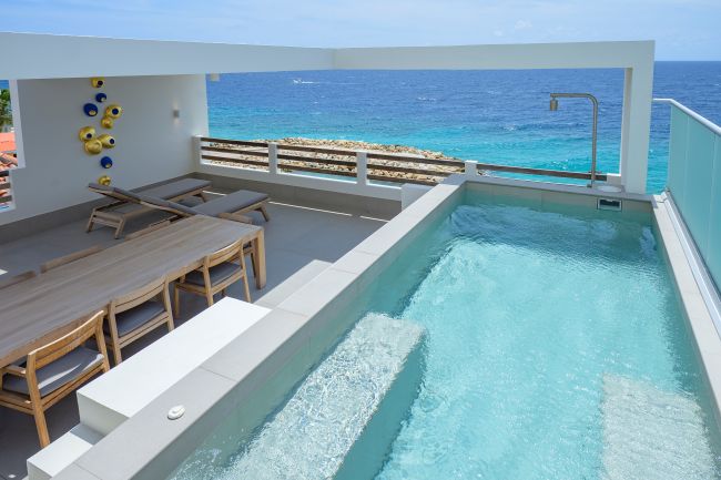 Art Hotel Curacao, penthouse, plungepool, zwembad privé