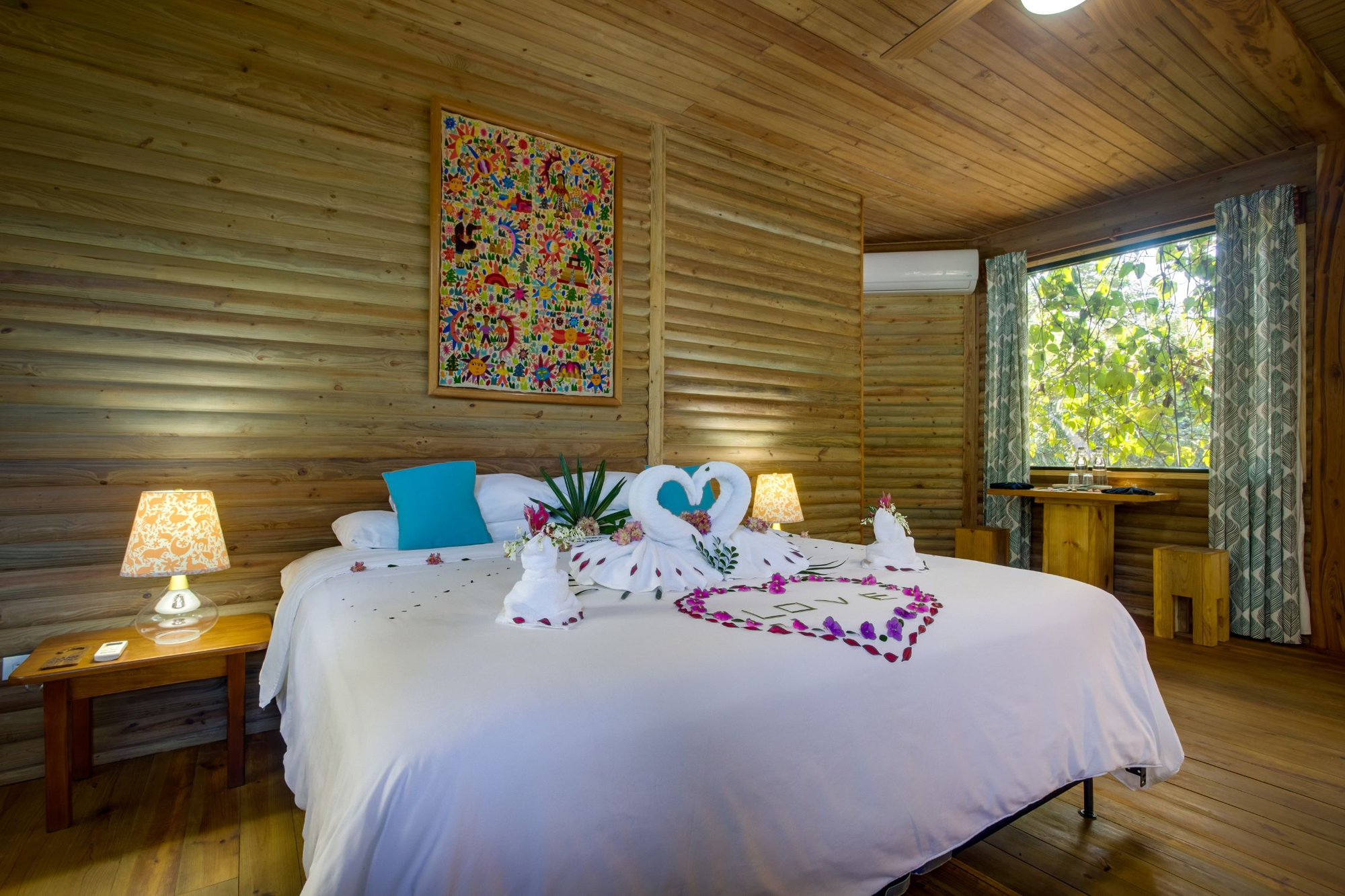 Sweet Songs Jungle Lodge Belize, accommodatie natuur jungle slaapkamer
