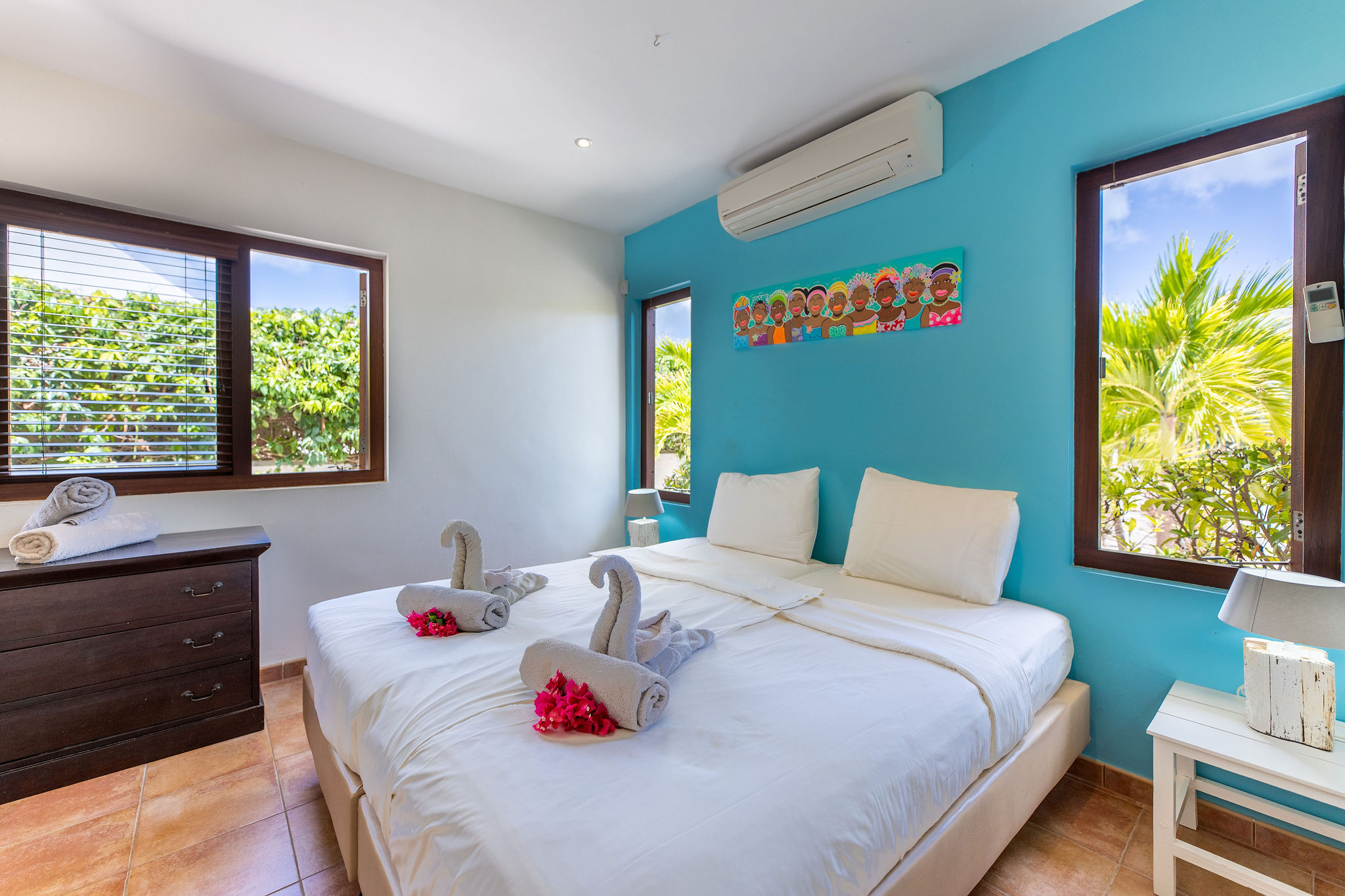 Villa huren curacao villa Quintus, slaapkamer
