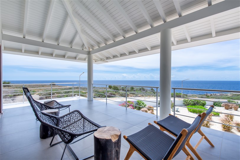 Villa huren curacao villa Wide Ocean uitzicht terras