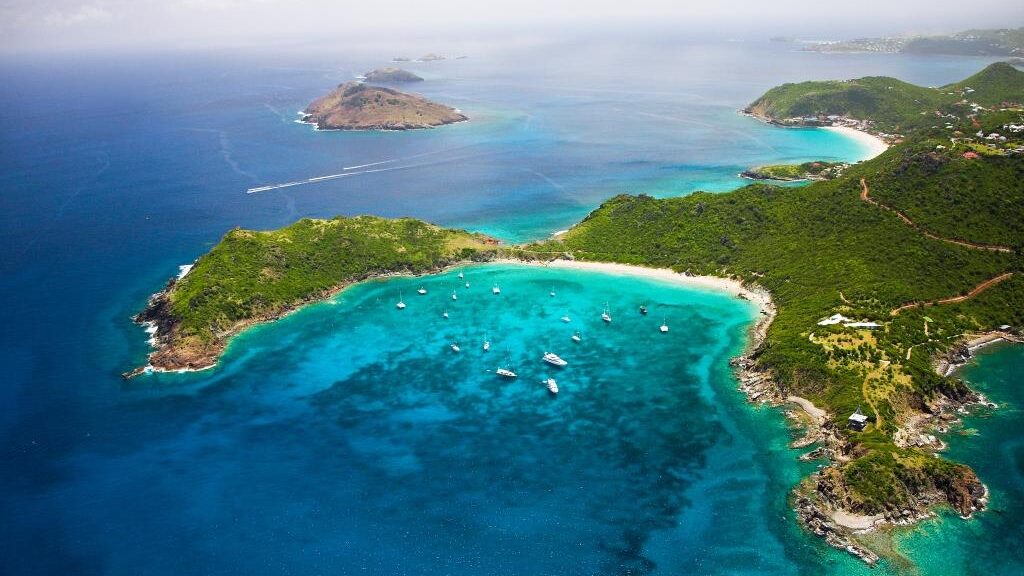 Baie de COLOMBIERS St Barth, baai