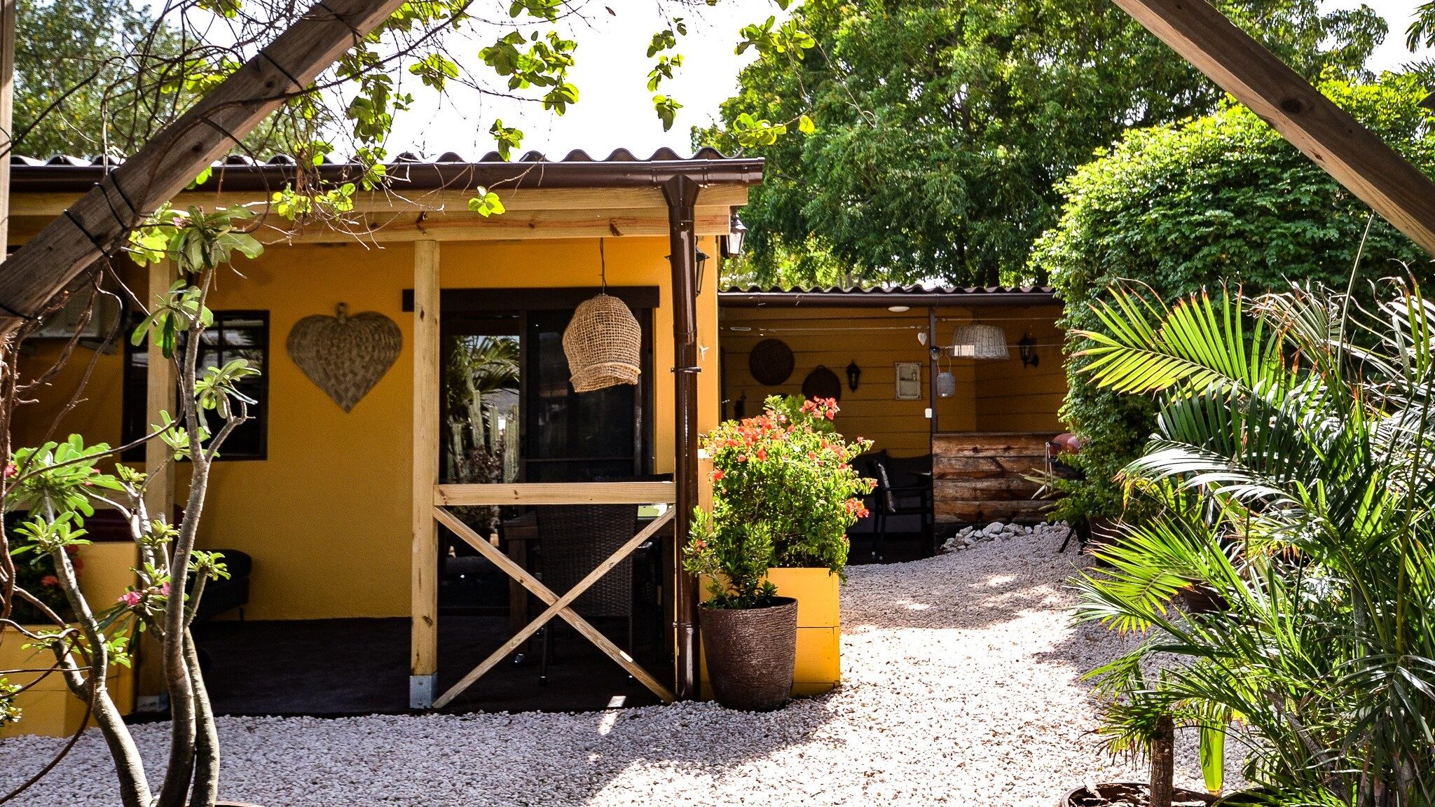 Jan Kok Lodges Curacao St. Willibrordus, accommodatie, terras