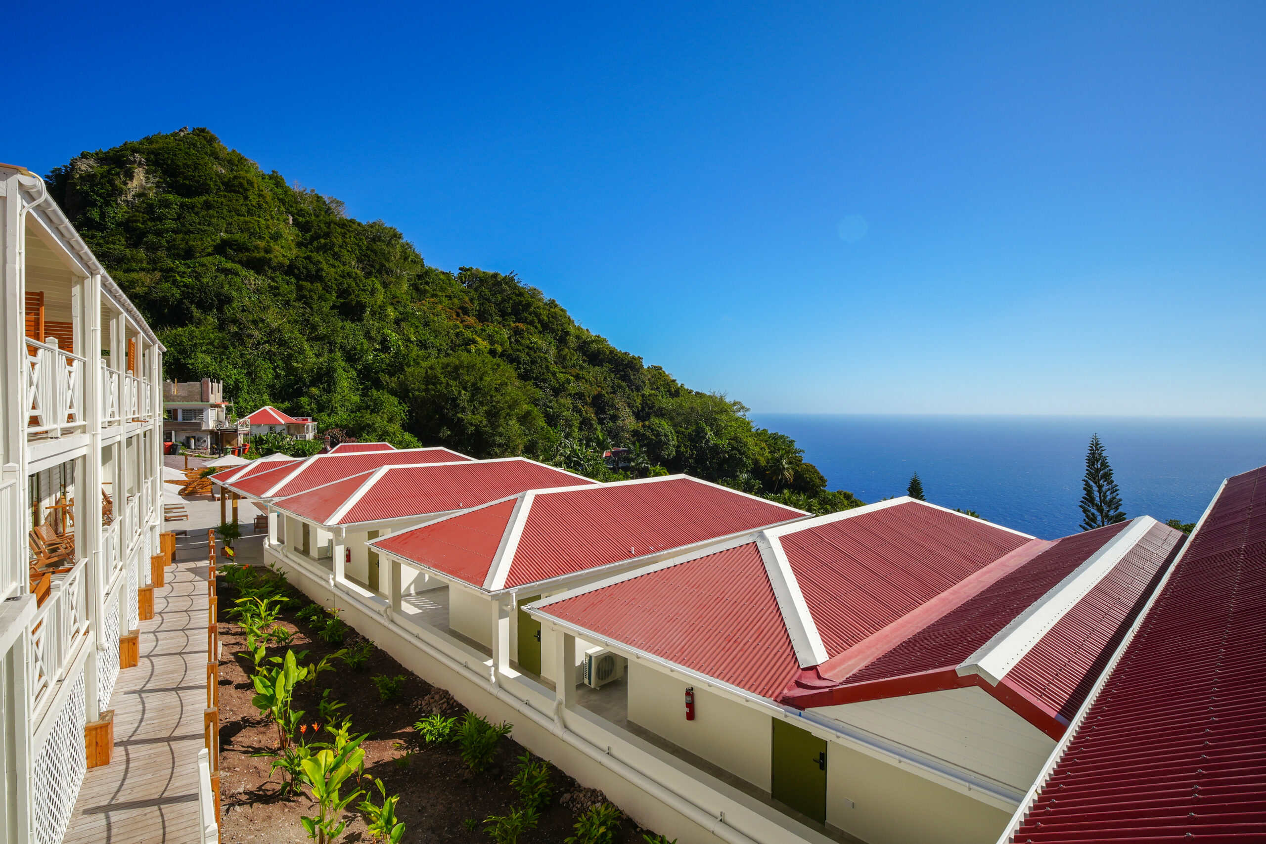 Saba Scenery Hotel Uitzicht Natuur Zeezicht Cottage