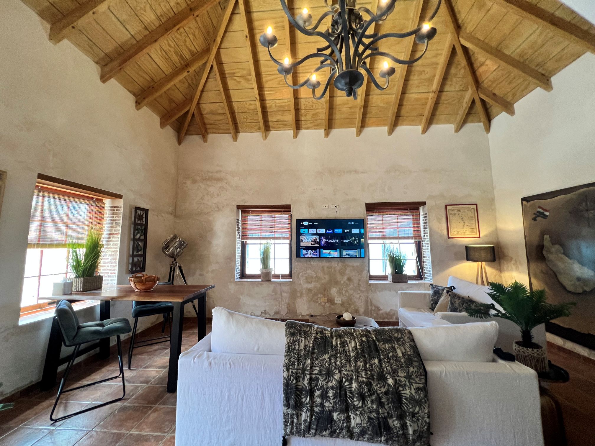 Barrelhouse Woonkamer St Eustatius Appartement Statia Oranjestad