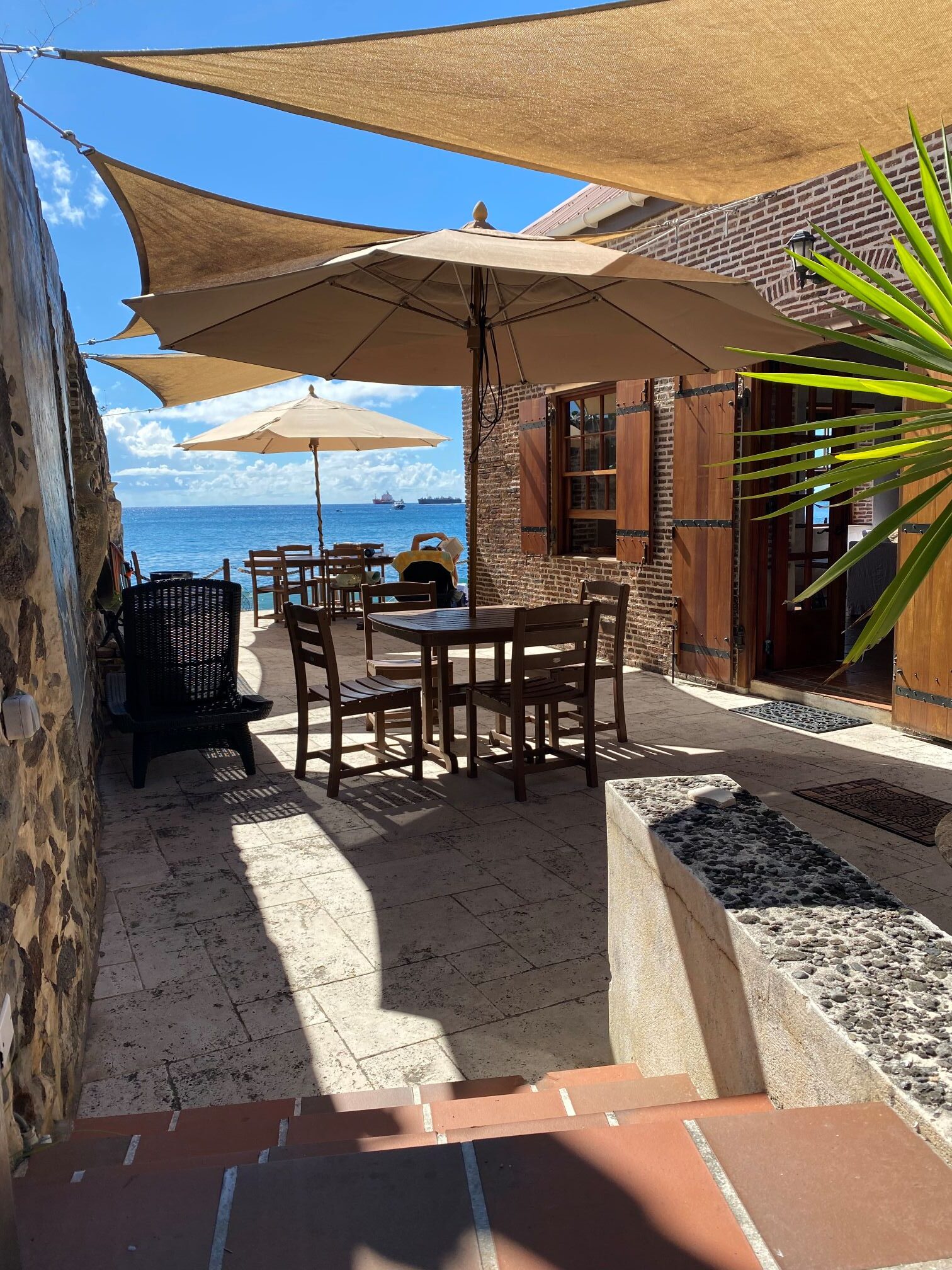 St Eustatius Barrelhouse Appartement Terras